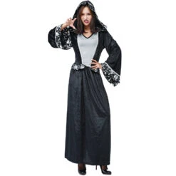 New Skeleton Printed Long Skirt Witch Costume Halloween/Stage Performance/Party