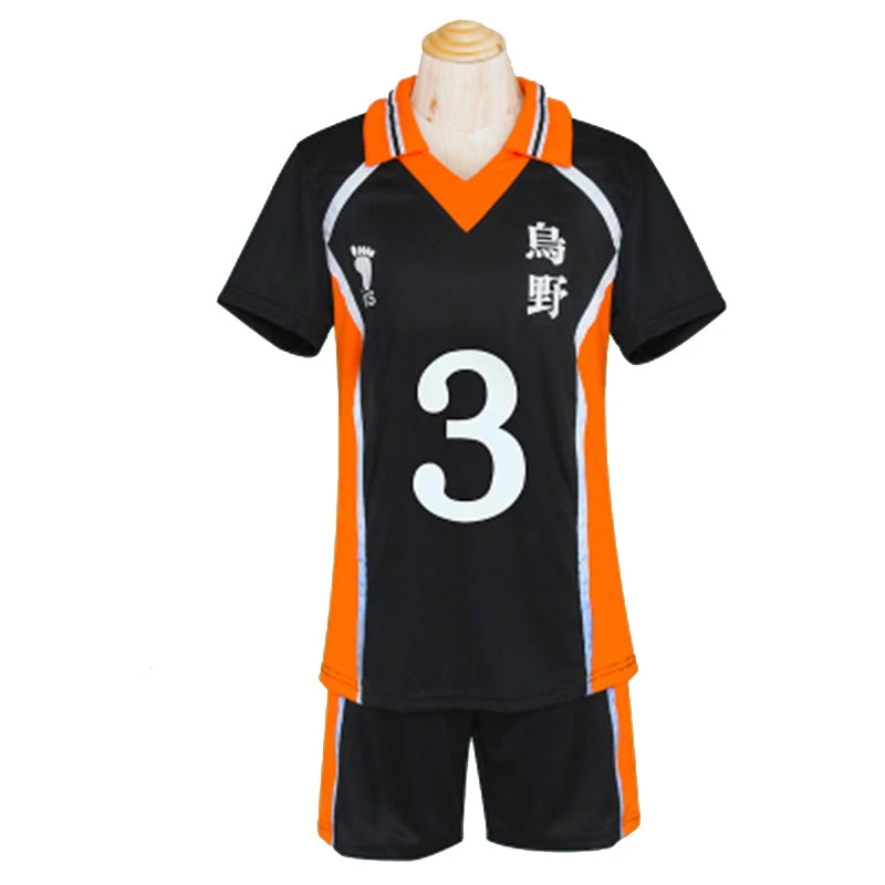 Anime Haikyu!! Karasuno Cosplay Costume Cosplay T-shirt And Shorts Sports Suit Set 9 Anime Haikyu!! Karasuno Cosplay Costume Cosplay T-shirt And Shorts Sports Suit Set - Image 7