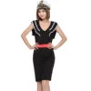 Black Slim Navy Sailor Costume 2 Black Slim Navy Sailor Costume -Procosplayshop Adult Women Black Slim Navy Sailor Costume 1