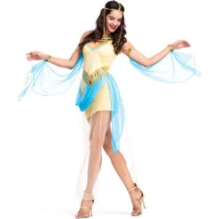 Adult Women Egyptian Pharaoh's Queen & Princess Dress Costume For Halloween/Stage Performance/Party -Procosplayshop Adult Women Egyptian Pharaoh s Queen Princess Dress Costume 4