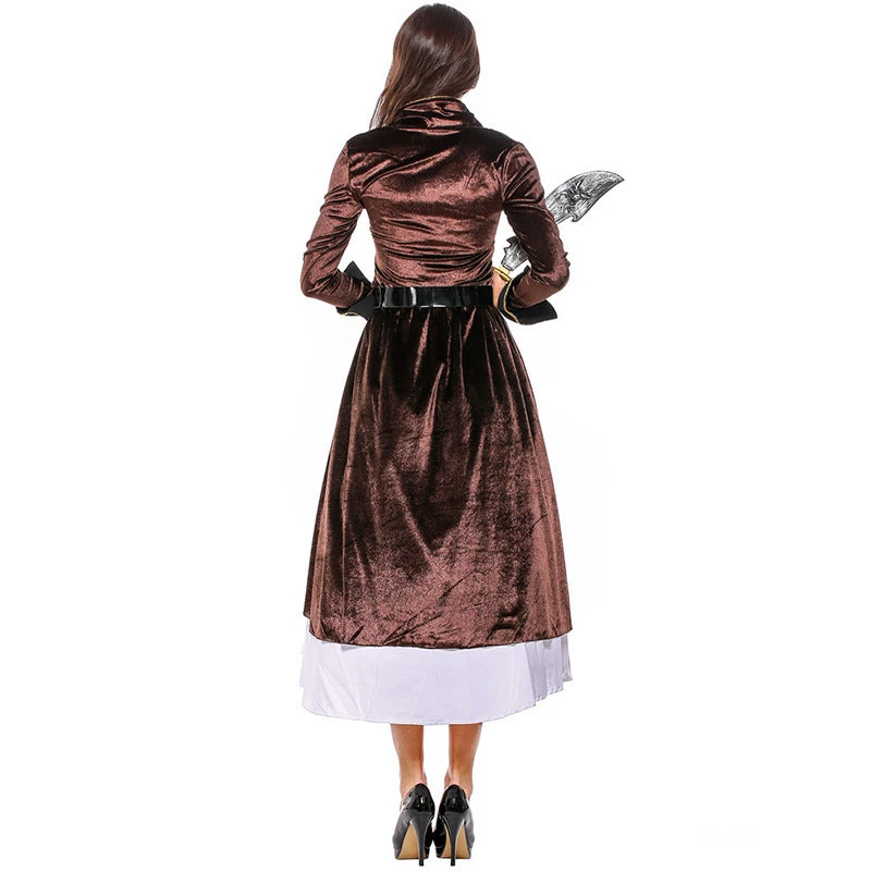 Adult Women Medieval Pirate Costume Halloween / Stage Performance / Party - Image 3