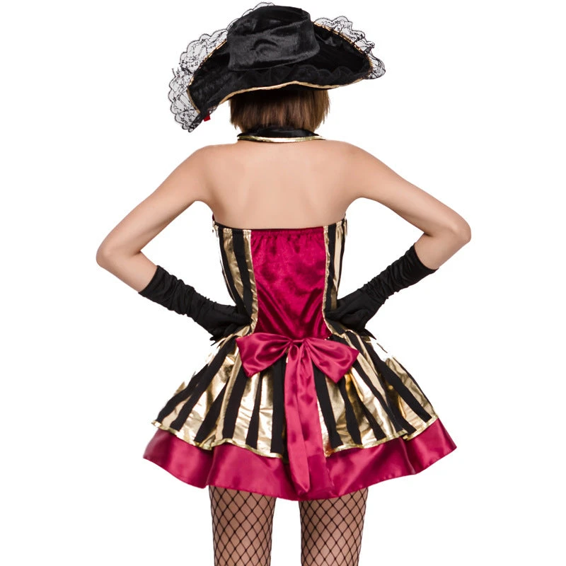 Adult Women Sexy Deluxe Pirate Cosplay Costume Halloween / Stage Performance / Party - Image 4