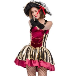 Adult Women Sexy Deluxe Pirate Cosplay Costume Halloween / Stage Performance / Party -Procosplayshop Adult Women Sexy Deluxe Pirate Cosplay Costume Halloween Stage Performance Party 5