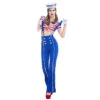 Sling Bell-bottom Pants Navy Sailor Costume -Procosplayshop Adult Women Sling Bell bottom Pants Navy Sailor Costume For HalloweenStage PerformanceParty 1