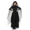 Adult Women's Black Witch Ghost Bride Halloween Cosplay Costume Dress -Procosplayshop Adult Women s Black Witch Ghost Bride Halloween Cosplay Costume Dress 4