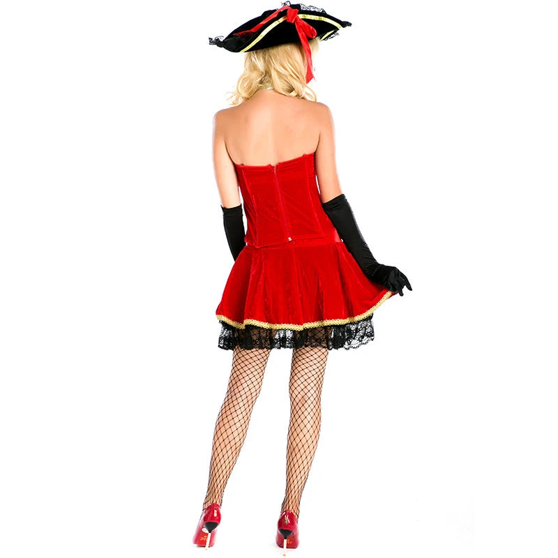 Adult Womens Sexy Royal Pirate Lady Costume Halloween / Stage Performance / Party - Image 2