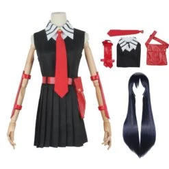 Anime Akame Ga Kill! Akame Cosplay Costume With Wigs Full Set Halloween Costume