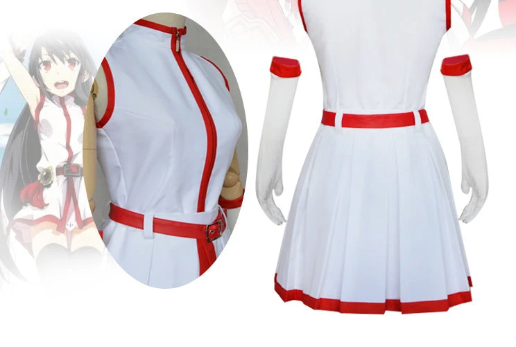 Anime Akame Ga Kill! Akame Cosplay Costume White Dress With Wigs Full Set Halloween Costume 6 Anime Akame Ga Kill! Akame Cosplay Costume White Dress With Wigs Full Set Halloween Costume - Image 4