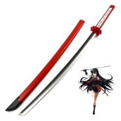 Anime Akame Ga Kill! Akame Cosplay Weapon Wooden Sword One-Cut Killer: Murasame Props Halloween Costume Accessories -Procosplayshop AnimeAkamegaKill AkameCosplayWeaponWoodenSwordPropsHalloweenCostumeAccessories 3