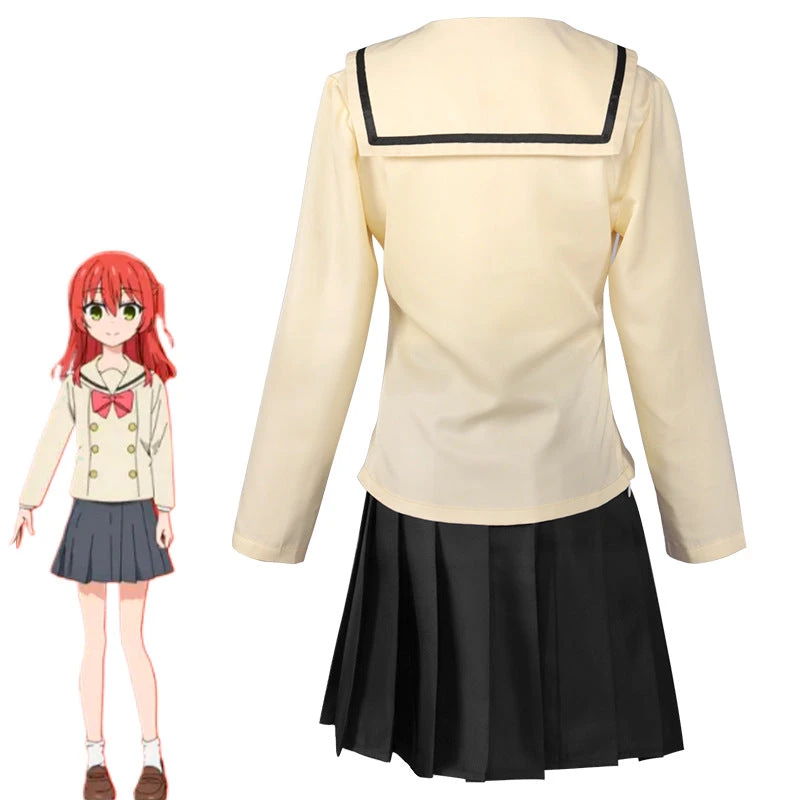 Anime Bocchi The Rock! Ikuyo Kita Costume Dress Uniform Halloween Cosplay Outfit 4 Anime Bocchi The Rock! Ikuyo Kita Costume Dress Uniform Halloween Cosplay Outfit - Image 2
