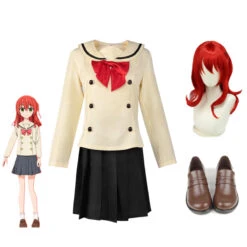 Anime Bocchi The Rock! Ikuyo Kita Costume With Wigs And Shoes Whole Set Halloween Cosplay Outfit