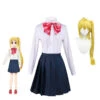Anime Bocchi The Rock! Nijika Ijichi Costume With Wigs Halloween Costume Set -Procosplayshop AnimeBocchitheRock NijikaIjichiCosplayCostumeUniformHalloweenCosplay 121