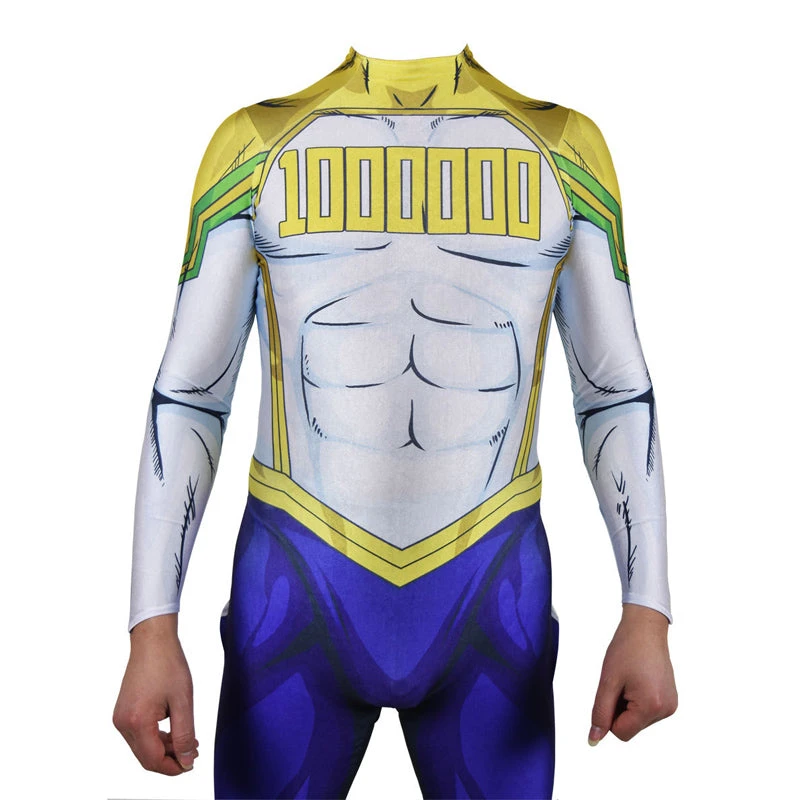 Anime Boku No Hero / My Hero Academia Lemillion Mirio Togata Zentai Costume With Wigs Set Halloween Jumpsuit Costume Set 4 Anime Boku No Hero / My Hero Academia Lemillion Mirio Togata Zentai Costume With Wigs Set Halloween Jumpsuit Costume Set - Image 2