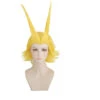 Anime Boku No Hero / My Hero Academia Toshinori Yagi All Might Wigs Fighting Version Cosplay Golden Wigs