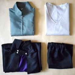 Sasuke Costume Outfit Set With Cloak Halloween Cosplay Costume -Procosplayshop AnimeBorutoNarutoNextGenerationsSasukeUchihaCostumeNewEraCostumeOutfitSetWithCloak 3