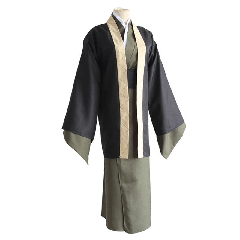 Anime Bungou Stray Dogs Yukichi Fukuzawa Kimono Costume Kimono Suit Halloween Cosplay Outfit 4 Anime Bungou Stray Dogs Yukichi Fukuzawa Kimono Costume Kimono Suit Halloween Cosplay Outfit - Image 2