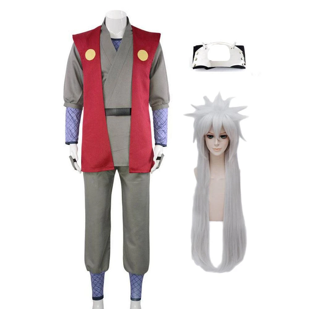 Anime Cosplay Costumes Sannin Jiraiya Cosplay Costume Kimono Suit With Headband Halloween Cosoplay Outfit 3 Anime Cosplay Costumes Sannin Jiraiya Cosplay Costume Kimono Suit With Headband Halloween Cosoplay Outfit