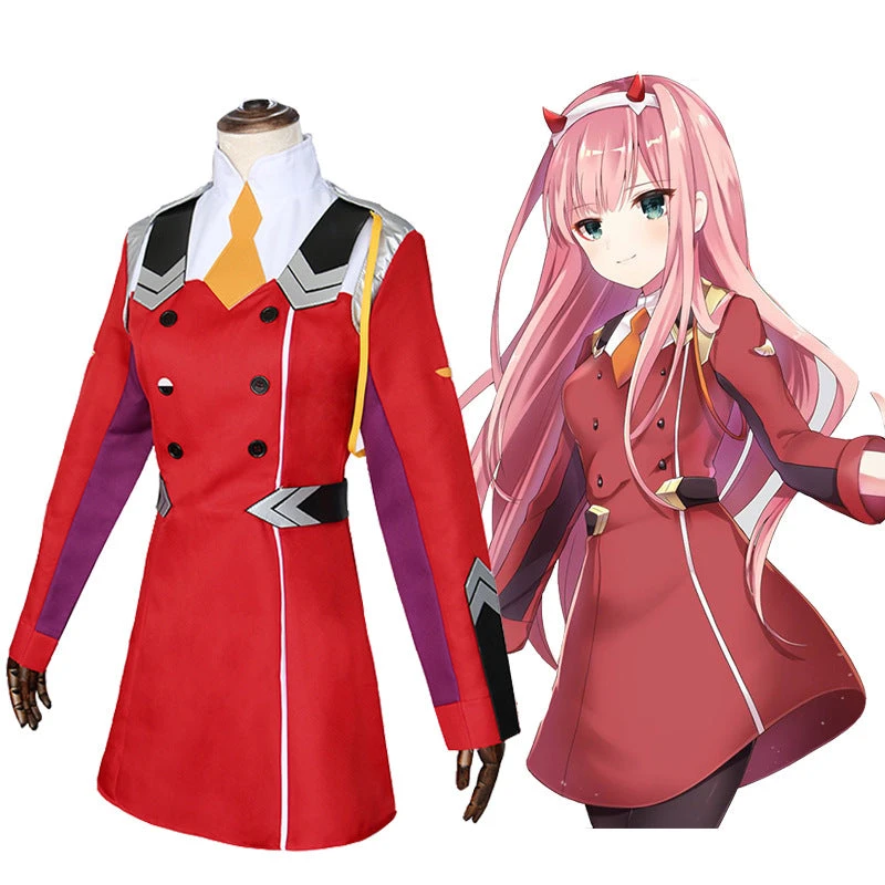 Anime Darling In The Franxx Zero Two 002 Cosplay Red Uniform Costume Outfit Halloween Costume Suit 5 Anime Darling In The Franxx Zero Two 002 Cosplay Red Uniform Costume Outfit Halloween Costume Suit - Image 3