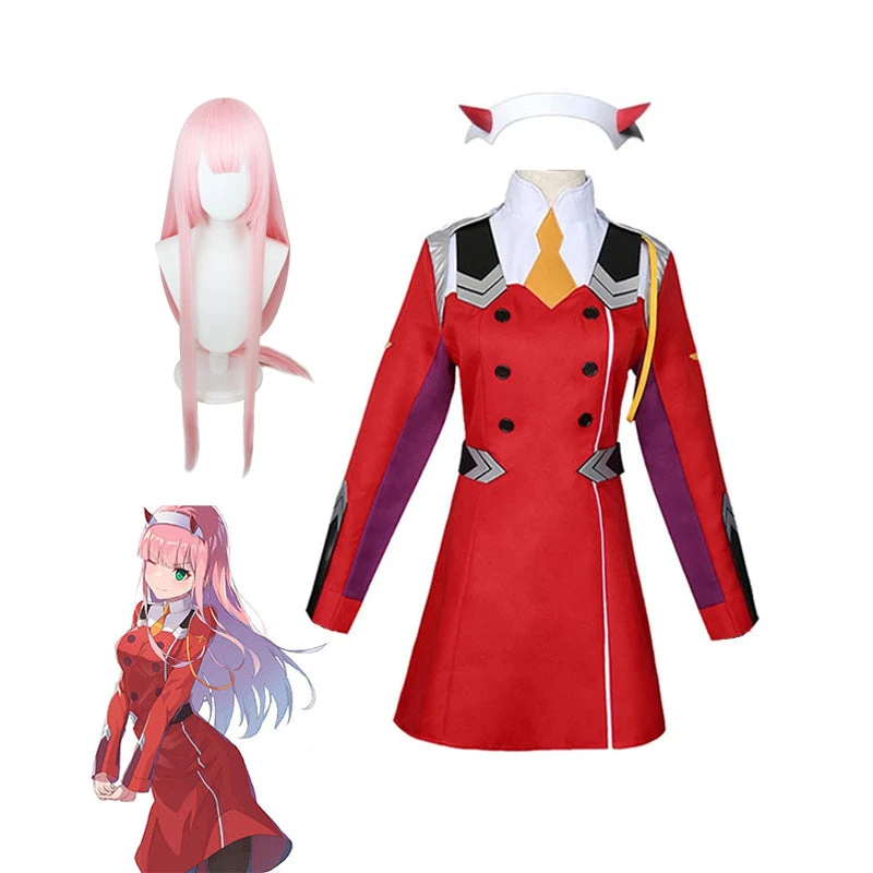 Anime Darling In The Franxx Zero Two 002 Cosplay Red Uniform Costume Outfit Halloween Costume Suit 3 Anime Darling In The Franxx Zero Two 002 Cosplay Red Uniform Costume Outfit Halloween Costume Suit