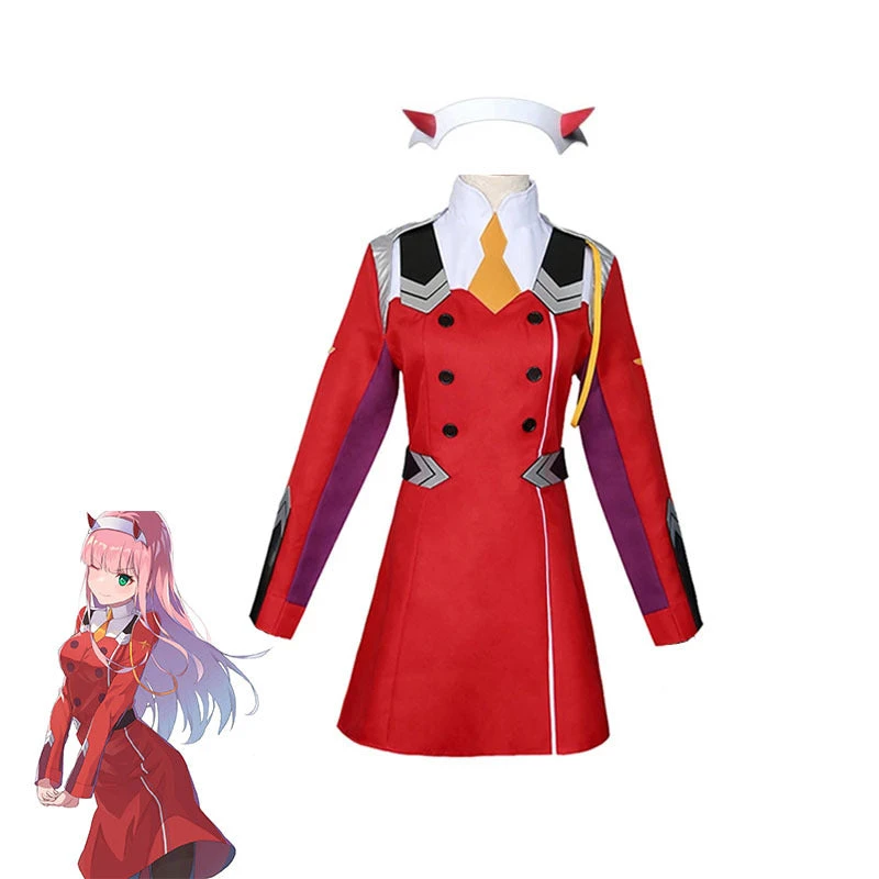 Anime Darling In The Franxx Zero Two 002 Cosplay Red Uniform Costume Outfit Halloween Costume Suit 4 Anime Darling In The Franxx Zero Two 002 Cosplay Red Uniform Costume Outfit Halloween Costume Suit - Image 2