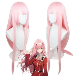 Anime Darling In The Franxx Zero Two 002 Cosplay Wigs Pink Long Wigs Accessories