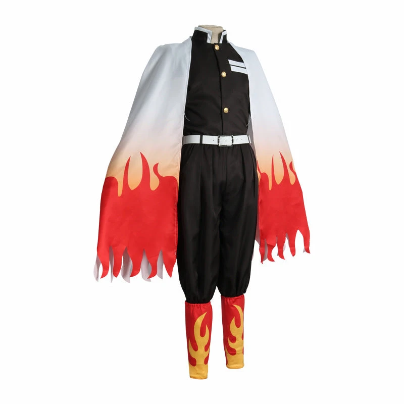 Anime Kyojuro Rengoku Costume With Wigs Full Set Halloween Costume Outfit Set 4 Anime Kyojuro Rengoku Costume With Wigs Full Set Halloween Costume Outfit Set - Image 2