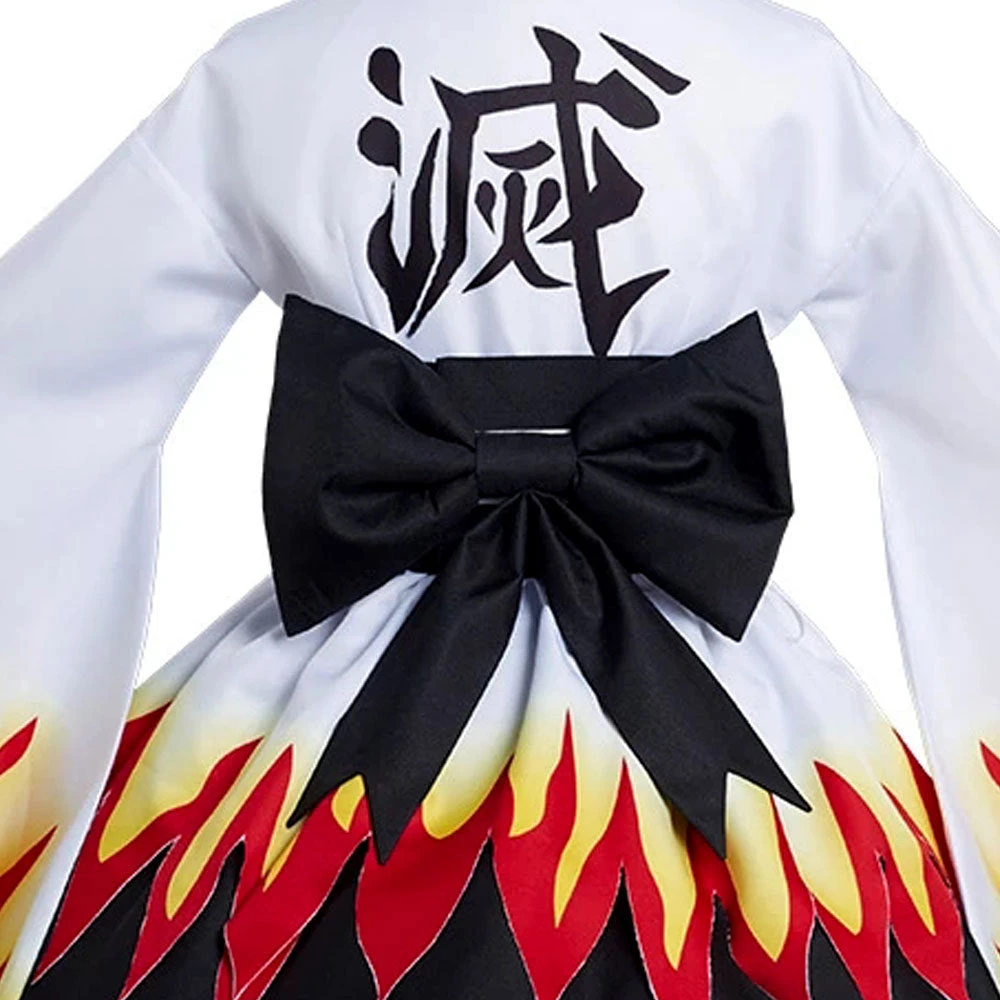 Anime Kyojuro Rengoku Female Costume Dress Halloween Carnival Cosplay Dress 5 Anime Kyojuro Rengoku Female Costume Dress Halloween Carnival Cosplay Dress - Image 3
