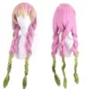 Anime Mitsuri Kanroji Costume Wigs Halloween Cosplay Accessories