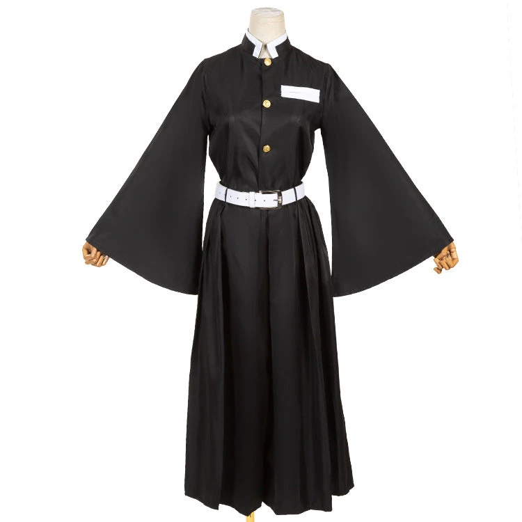 Anime Muichiro Tokito Whole Set Costume+Wigs+Wood Clogs Shoes Halloween Cosplay Outfit 4 Anime Muichiro Tokito Whole Set Costume+Wigs+Wood Clogs Shoes Halloween Cosplay Outfit - Image 2