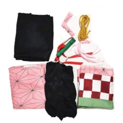 Anime Nezuko Kamado Cosplay Costume With Wigs And Horns Props Full Set Halloween Costume -Procosplayshop AnimeDemonSlayerKimetsunoYaibaNezukoKamadoCosplayCostumeKimonoDressWithCloakSet 4 9385c5a8 0644 4247 859e a7f25a0d8692