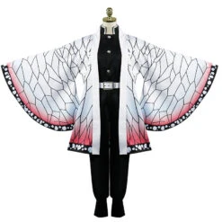 Anime Shinobu Kocho Cosplay Costume+Wigs+Shoes+Butterfly Hairdecor Full Set Halloween Carnival Costume -Procosplayshop AnimeDemonSlayerKimetsunoYaibaShinobuKochoCosplayCostumeDeluxeVersionHalloweenCostume 1