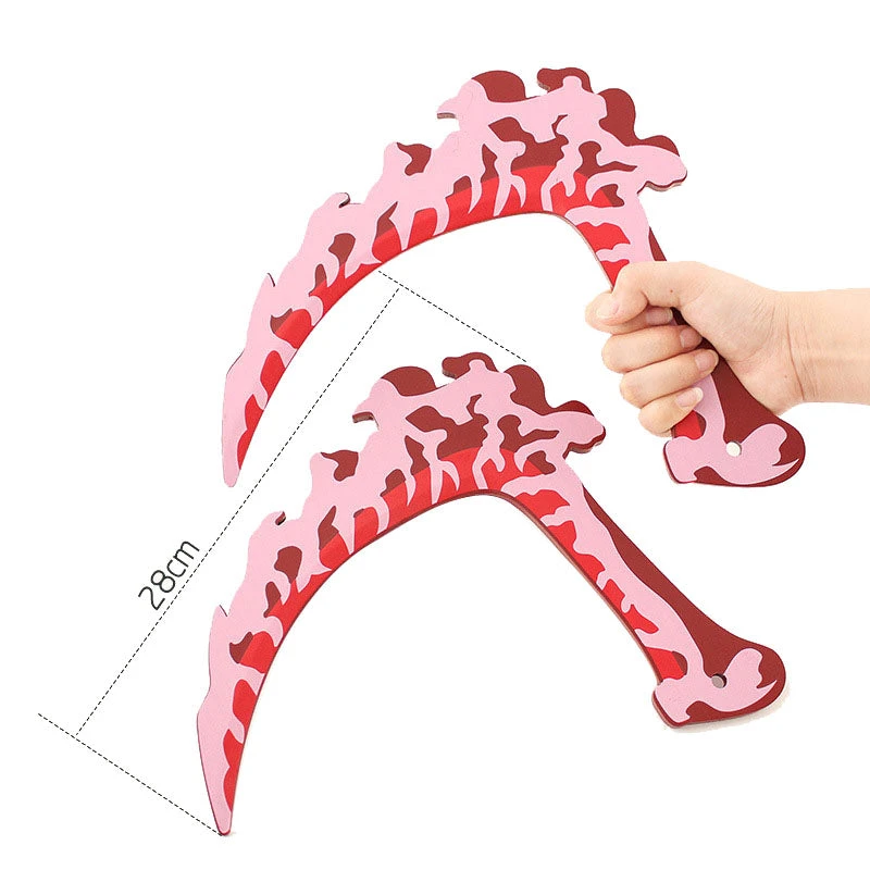 Anime Upper Rank Six Gyutaro Full Set Costume With Wigs And Weapons Props 9 Anime Upper Rank Six Gyutaro Full Set Costume With Wigs And Weapons Props - Image 7