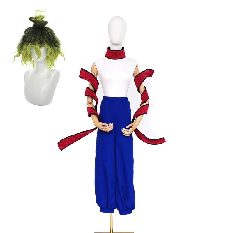 Anime Upper Rank Six Gyutaro Full Set Costume With Wigs And Weapons Props 4 Anime Upper Rank Six Gyutaro Full Set Costume With Wigs And Weapons Props - Image 2