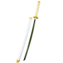 Anime Zenitsu Agatsuma Cosplay Weapon Sword Props Costume Accessories