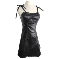 Anime Future Diary Cosplay Yuno Gasai Black PU Dress Costume -Procosplayshop AnimeFutureDiaryCosplayYunoGasaiBlackPUDressCostume 3