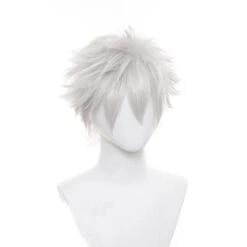 Anime Silver Soul/Gintama Gintoki Sakata Costume Wigs Cosplay Accessories Silver Wigs -Procosplayshop AnimeGintamaGintokiSakataCostumeWigsCosplayAccessoriesSilverWigs 3