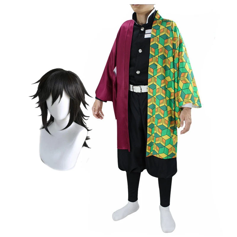 Anime Giyu Costume Giyuu Cosplay Outfit Halloween Carnival Cosplay Costume Kimono Suit 3 Anime Giyu Costume Giyuu Cosplay Outfit Halloween Carnival Cosplay Costume Kimono Suit