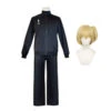 Anime Haikyu!! Karasuno Cosplay Costume Hitoka Yachi Costume Black Sportswear Outfit