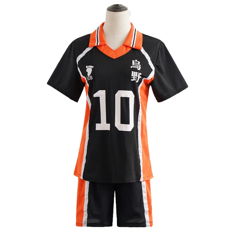 Anime Haikyu!! Karasuno Shoyo Hinata Cosplay Costume Sports Suit Halloween Carnival Cosplay Outfit 4 Anime Haikyu!! Karasuno Shoyo Hinata Cosplay Costume Sports Suit Halloween Carnival Cosplay Outfit - Image 2