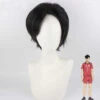 Anime Haikyu!! Nekoma High Tetsuro Kuroo Cosplay Wigs Black Short Wigs Accessories -Procosplayshop AnimeHaikyu NekomaHighTetsuroKurooCosplayWigsBlackShortWigsAccessories 2