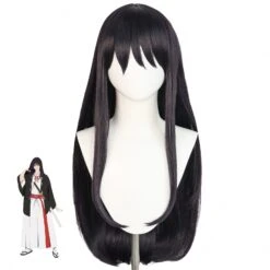 Anime Hell's Paradise: Jigokuraku Aza Toma Costume Wigs Black Long Wigs