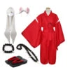 Anime Inuyasha Dog Demon Inuyasha Full Set Cosplay Costume With Wigs Ears Shoes Socks Halloween Cosplay Costume Set -Procosplayshop AnimeInuyashaDogDemonInuyashaFullSetCosplayCostumeWithWigsEarsShoesSocksHalloweenCosplayCostumeSet 3