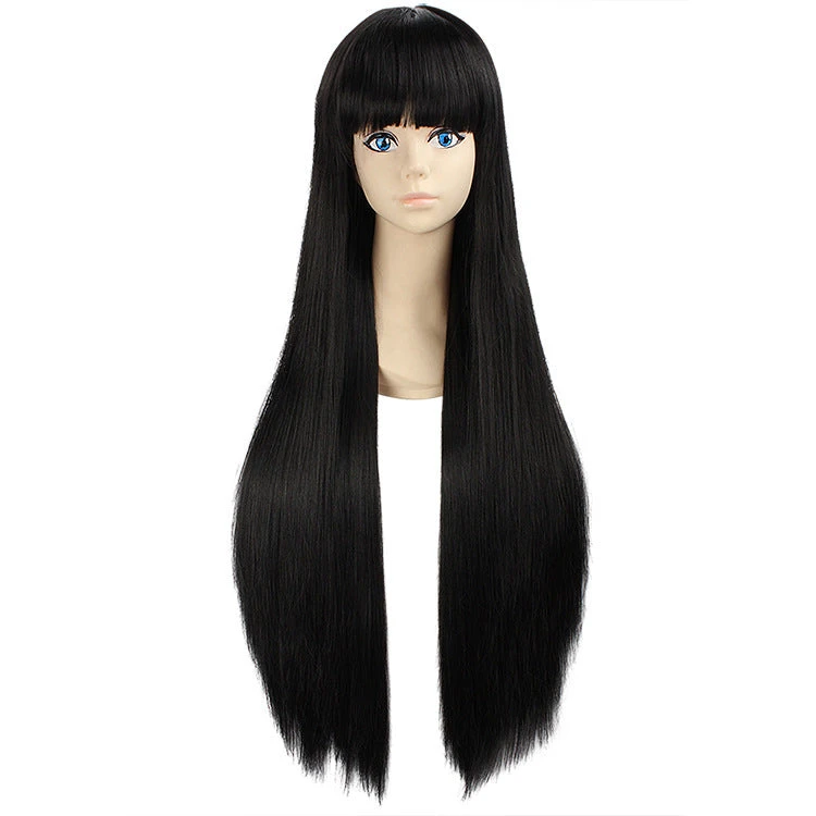 Anime Inuyasha Kikyo Kagome Higurashi Cosplay Wigs Black Long Costume Wigs 3 Anime Inuyasha Kikyo Kagome Higurashi Cosplay Wigs Black Long Costume Wigs