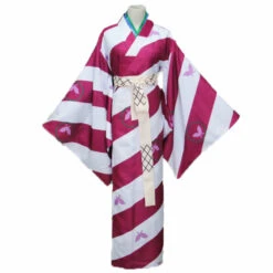 Anime Inuyasha Kagura Kimono Costume Halloween Cosplay Costume Suit -Procosplayshop AnimeInuyashaKaguraKimonoCostumeHalloweenCosplayCostumeSuit 4