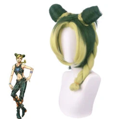 Anime JoJo's Bizarre Adventure Cospaly Stone Ocean Jolyne Cujoh Cosplay Wigs Halloween Costume Accessories