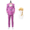 Anime JoJo's Bizarre Adventure Golden Wind Giorno Giovanna Whole Set Cosplay Costume With Wigs Halloween Costume Set