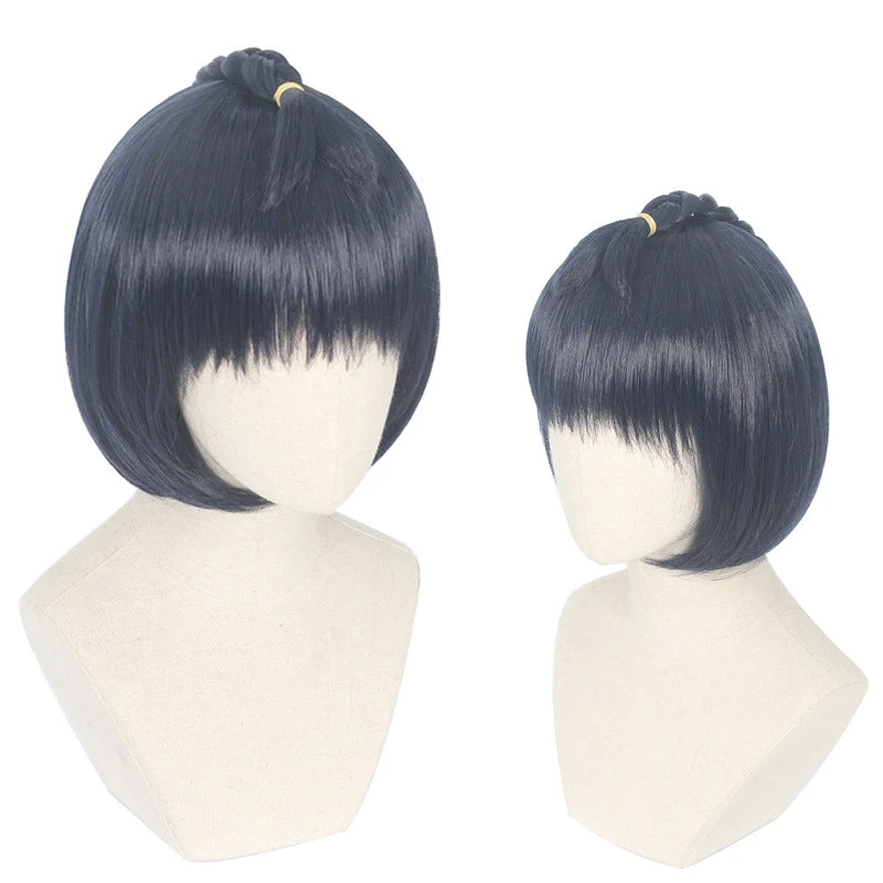 Anime JoJo's Bizarre Adventure Golden Wind Bruno Bucciarati Cosplay Wigs Black Short Wigs 5 Anime JoJo's Bizarre Adventure Golden Wind Bruno Bucciarati Cosplay Wigs Black Short Wigs - Image 3