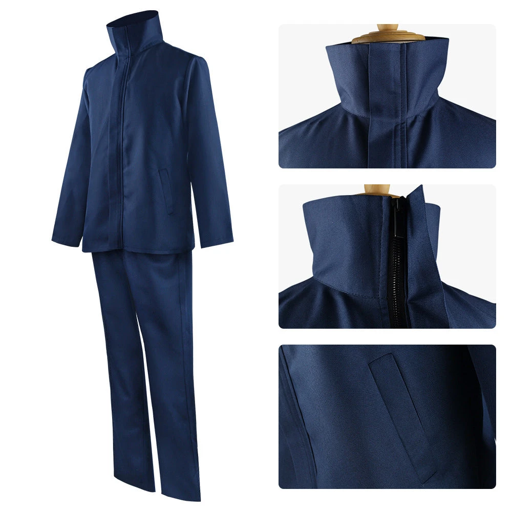 Anime Jujutsu Kaisen Satoru Gojo Cosplay Costume Uniform With Eye Mask 6 Anime Jujutsu Kaisen Satoru Gojo Cosplay Costume Uniform With Eye Mask - Image 4
