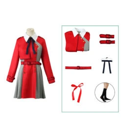 Anime Lycoris Recoil Chisato Nishikigi Costume Uniform Dress Halloween Carnival Cosplay Uniform -Procosplayshop AnimeLycorisRecoilChisatoNishikigiCostumeUniformDressHalloweenCarnivalCosplayUniform 2