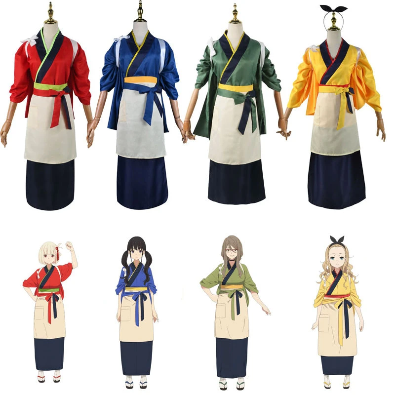 Anime Lycoris Recoil Chisato Nishikigi Takina Inoue Kimono Costume Dress Halloween Costume 3 Anime Lycoris Recoil Chisato Nishikigi Takina Inoue Kimono Costume Dress Halloween Costume